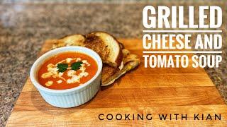 Grilled Cheese and Tomato Soup #winterfood #chef #easymeals#comfortfood#cheese