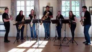 Paddys Green Shamrock Shore - saxophone ensemble septet