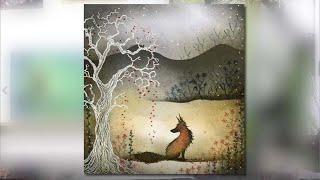 The Fox and the Frosted Tree - A Lavinia Stamps Tutorial