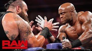 Braun Strowman vs. Bobby Lashley – Arm Wrestling Match Raw June 3 2019