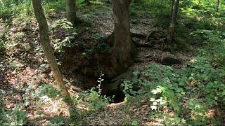 250 Foot Deep Sinkhole In The Woods