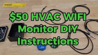 Build a HVAC WIFI Monitor for $50