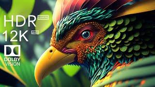 Animal Colorful Life in 12K HDR 120fps Dolby Vision - Cinematic music dynamic color