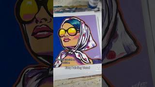 Pop art acrylic painting tutorial #howtopaint #paintingtutorial #painting #popart