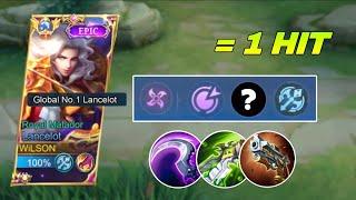 NEW UPDATED LANCELOT ONE SHOT BUILD AND EMBLEM 2023 PLS TRY