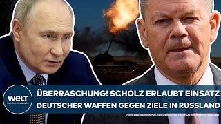 PUTINS KRIEG Überraschung Kanzler Scholz erlaubt Einsatz deutscher Waffen gegen Ziele in Russland