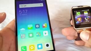 How to pair DZ09 smart watch to Xiaomi Redmi Note phone