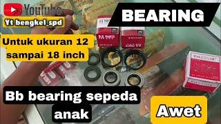 BB Bottom braket upgrade bearing sepeda anak ukuran 12-18