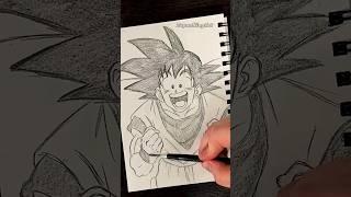 Drawing Goku - Dragon Ball Z #drawing #shorts #satisfying