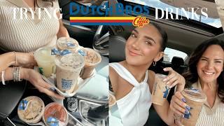 trying the most popular DUTCH BROS COFFEE drinks + my subscribers orders  