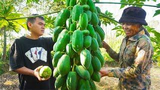 木瓜酸怎麼做最好吃，教你簡單做法，酸辣爽脆，開胃下飯Guangxi grandma makes sour papaya delicacy｜#木瓜  Chinese Food 广西 美食｜ 玉林阿婆