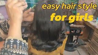 Hair style very simple and easy  hair style for wedding  short hair style