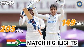 India Women vs South Africa Women 1st Test Day 3 Highlights 2024  INDW vs SAW 1st Test Highlights