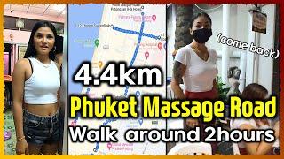 Phuket Thailand Massage road map 01 Patong beach walking street 2021