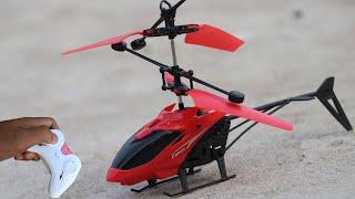 Latest mini red rc helicopter unboxing and fly test