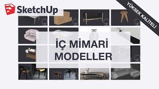 Yüksek Kaliteli Ücretsiz SketchUp İç Mimari Modelleri