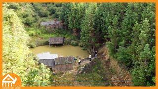 Three talented Build their Dream Log Cabin in the Wilderness  Clean up and Transform the garden