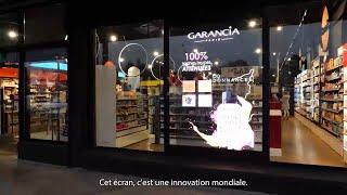 Muxwave Holographic Invisible Transparent Led Screen installed in Pharmacy in France