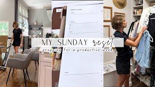 *NEW* SUNDAY RESET  PLAN FOR A PRODUCTIVE WEEK  WEEKLY ROUTINES  CLEANING MOTIVATION  ORGANIZE