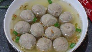 Cara membuat bakso ayam  bikin bakso ayam super simple rasanya beneran enak