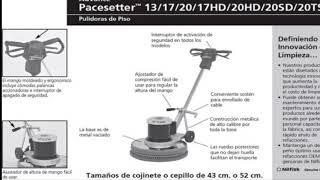 Proceso de limpieza de piso con Pacesetter 20HD