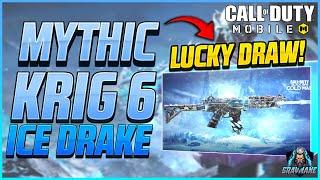 KRIG 6 ICE DRAKE  COLD EMBRACE MYTHIC DROP  COD MOBILE LUCKY DRAW