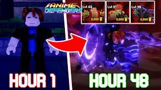 Spending 48 Hours Obtaining Every NEW SECRET *ALMIGHTY* in Anime Defenders Update 4.. - Roblox