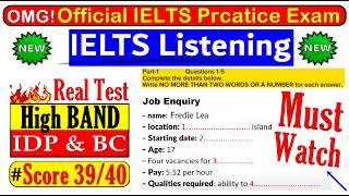 IELTS LISTENING PRACTICE TEST 2024 WITH ANSWERS  07.08.2024