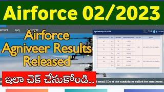 Airforce Agniveer Results 022023 Released  Airforce Results How to Check  Jobs Adda 