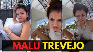 malu trevejo loves her pet dog to bits malu trevejo instagram live 27 feb 2022