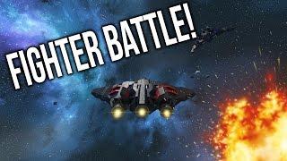 Space Engineers  *EPIC BATTLE* -  RWI Fighters VS Shadow Fighters