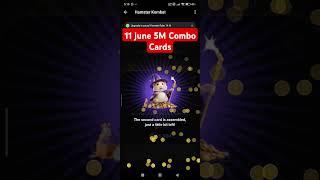 11 June 5M Daily Combo Cards hamster Combat #hamsterkombat #dailycombo