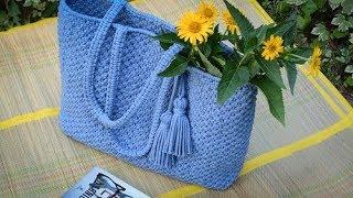 How to make macrame bag - tote  beach bag - DIY bag tutorial - ENPL