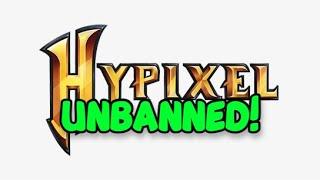 HYPIXEL UNBANNED ME