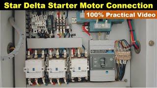 Learn Practically Connection of Star Delta Starter @TheElectricalGuy