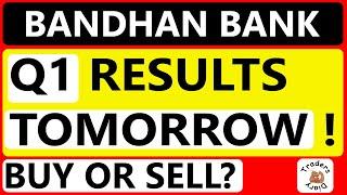 bandhan bank share news  Q1 results tomorrow सबसे कमजोर banking stock