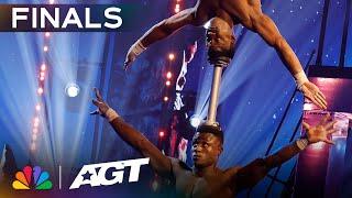 Ramadhani Brothers up the ante with a FIERCE head balancing act  Finals  AGT 2023