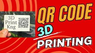 QR Code 3D Printing #3dprinting #qrcode #howto
