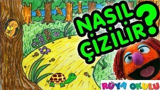 Orman Nasıl Çizilir? - Orman Manzarası -  - Çocuklar İçin Resim Çizme - RÜYA OKULU