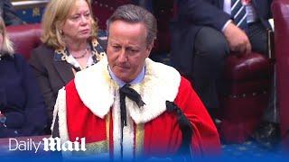 David Cameron is introduced to UKs House of Lords after political return