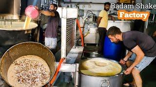 Making badam shake at factory   badam milk Shake recipe   bholenath ice cream   Dahod