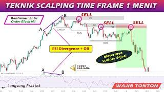 Strategi Scalping 1 Menit Order Block + Divergence  Paling Efektif  Supply & Demand Divergence