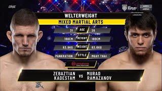 Zebaztian Kadestam VS Murad Ramazanov  FULL FIGHT In SINGAPORE 121721 