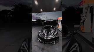 Black hot C8 Corvette