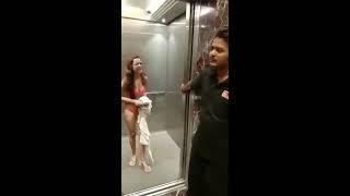 drunk indian girl fight with police people