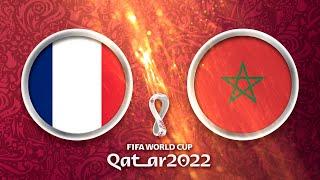 Frankreich - Marokko  FIFA World Cup Qatar 2022 WM-Halbfinale 4K