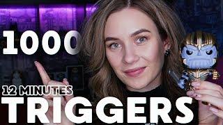 1000 TRIGGERS IN 12 MINUTES ASMR  1000 ТРИГГЕРОВ ЗА 12 МИНУТ АСМР  FAST ASMR