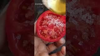 Tomato & sugar face scrub Get fair & Glowing skin Remove dark spots #short #yttrending #ytshorts