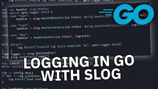 Structured logging in Go with Slog Golang LOGGING like a 10x ENGINEER