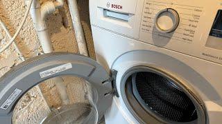 FIX broken door Hinge on BOSCH Washing Machine. Lose door or replace hinge - Washing Machine